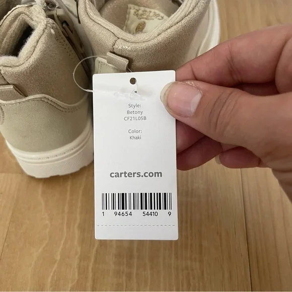 Carter's Girl's Betony Ankle Boots Khaki Winter Outdoor Shoes Booties Skiing - Picture 8 of 8